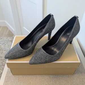 Michael Kors Size 9 Gunmetal Bejeweled Pumps